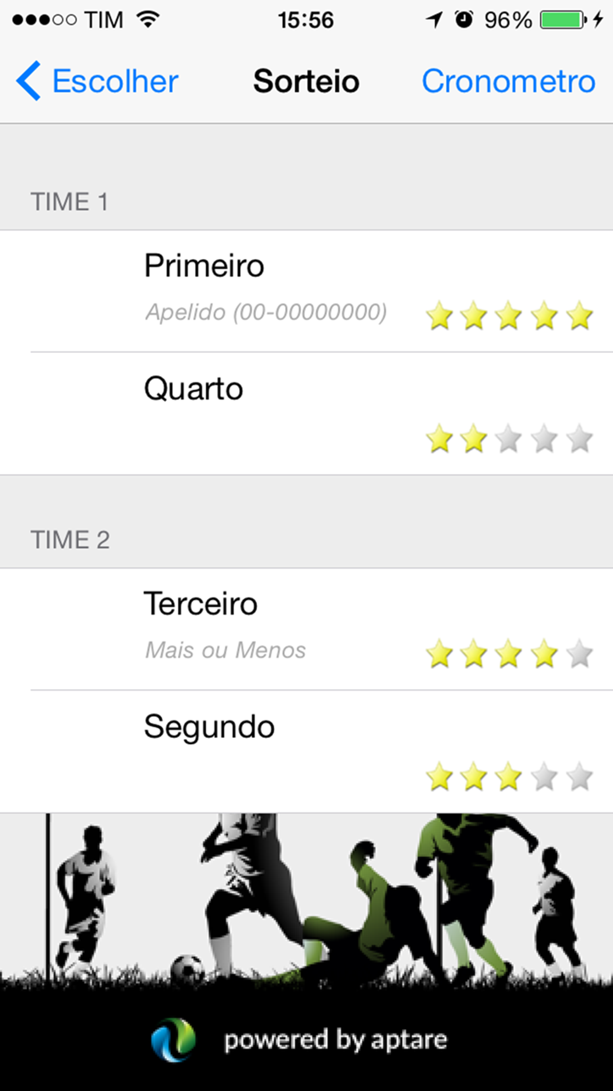 Pelada Manager+