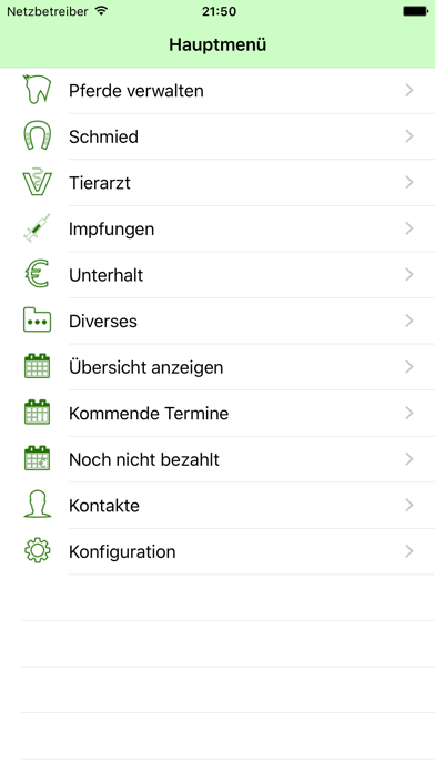 Screenshot #1 pour Pferde Manager