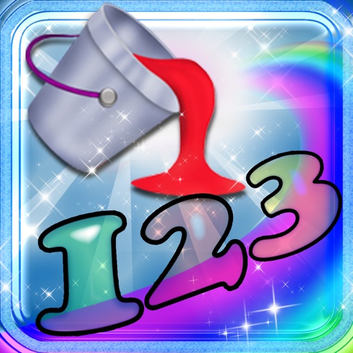 123 Learn Numbers Magical Kingdom - Count Learning Experience Coloring Pages Game icon