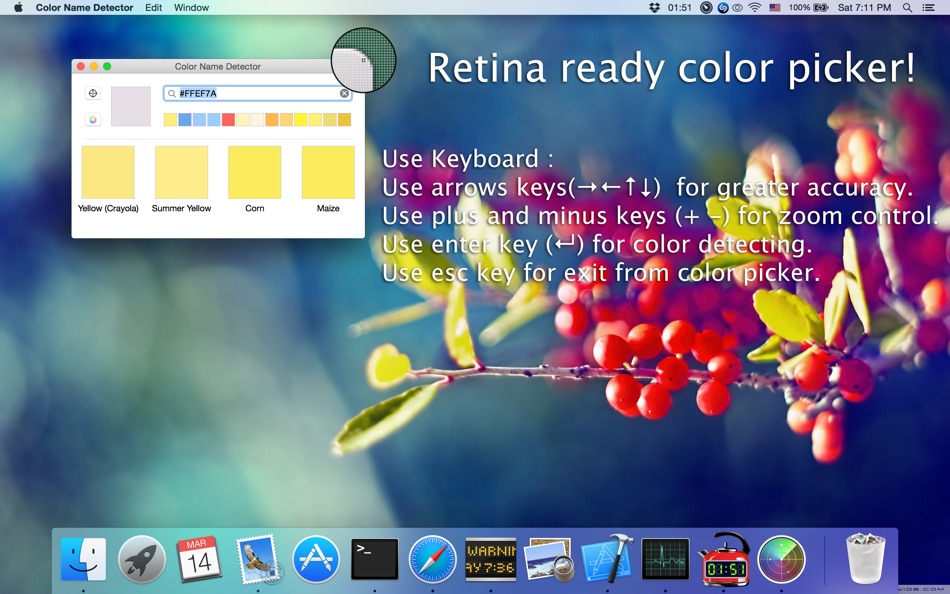 #4. Color Name Detector (macOS) بواسطة: Pavlo Liashenko