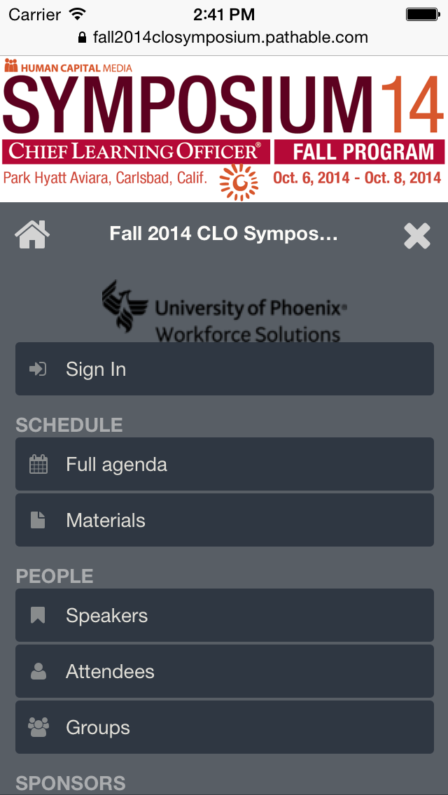 Fall 2014 CLO Symposium Screenshot 1 - AppWisp.com Fall 2014 CLO Symposium Screenshot 1 - AppWisp.com