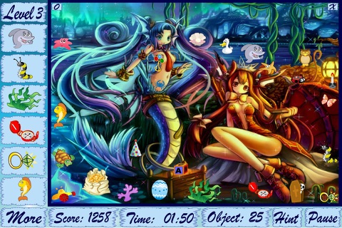 Hidden Objects Game - Mermaids screenshot 3