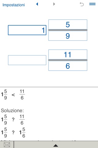 Compare fractions calculator screenshot 2