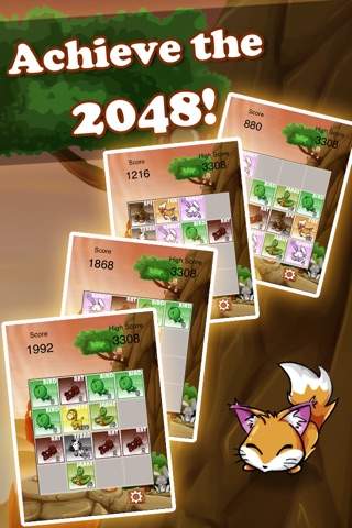 2048: King of the Jungle FREE screenshot 3