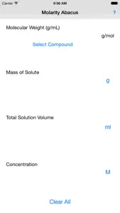 Molarity Abacus screenshot #3 for iPhone