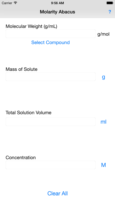 Molarity Abacus iPhone screenshot 1 - Utilities app