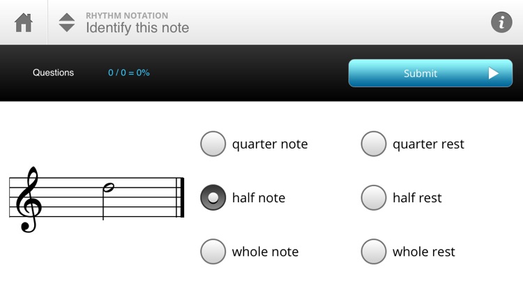 Musition Rhythm Notation