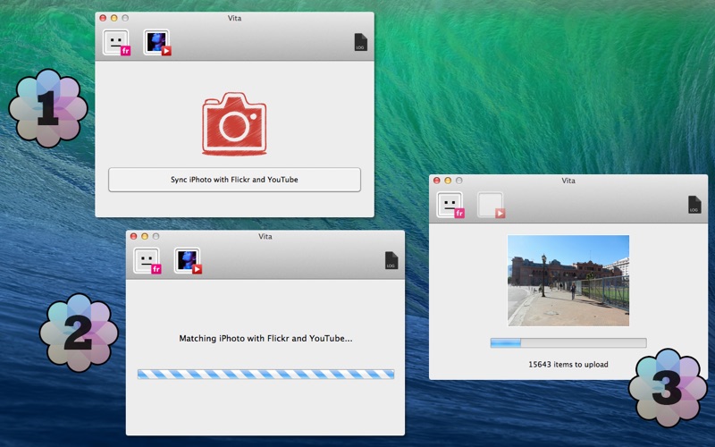 Screenshot #1 pour Vita - Sync iPhoto to Flickr and YouTube