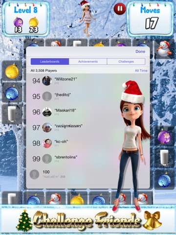 Screenshot #6 pour Santa Games and Puzzles - Swipe yummy candy to make it collect jewels for Christmas HD