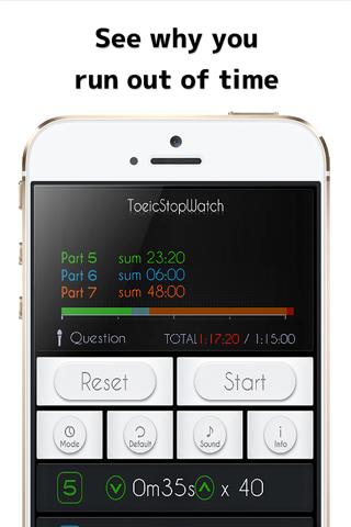 ToeicStopWatch: stopwatch/timer for TOEIC screenshot 2