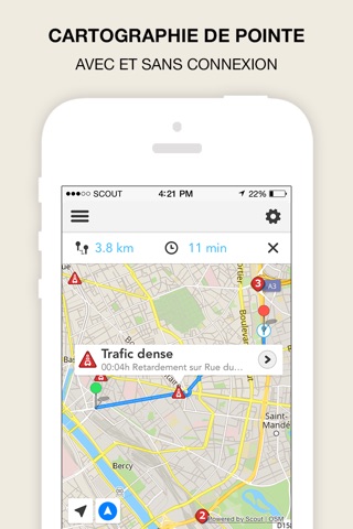 GPS Navigation, Maps & Traffic - Scout screenshot 3