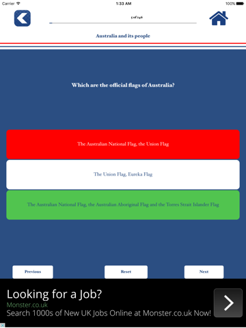 Screenshot #6 pour Australian Citizenship Test Pro: Questions for Australia Citizenship Test