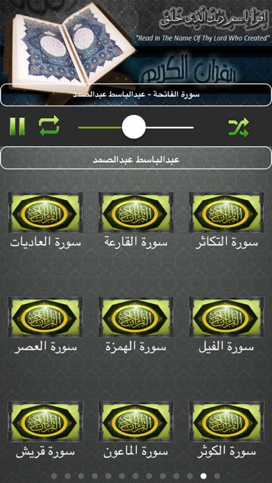 Screenshot #3 pour القران الكريم - عبد الباسط عبد الصمد
