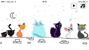 Cat Orchestra: musical singing cats screenshot