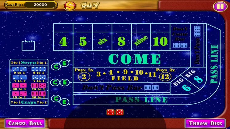 888 Fun Lucky New Years Craps Dice Games in Arena - Win & Play My-vegas Wonderland Casino Pro