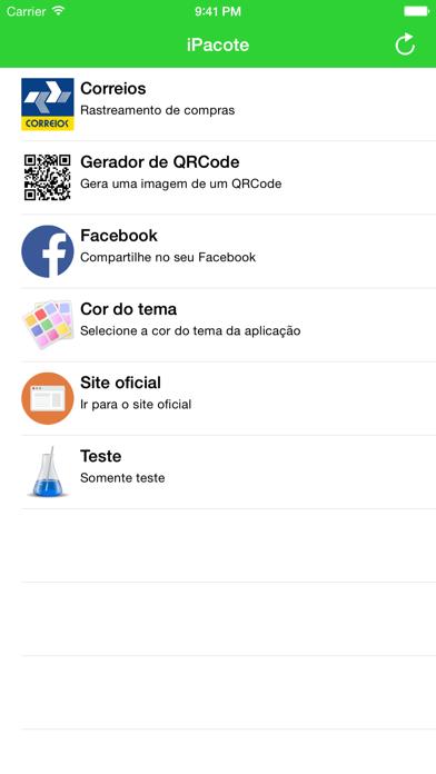 Screenshot #2 pour iPacote - Utilitários, Lanterna, QRCode, Operadora de telefone e Rastreamento