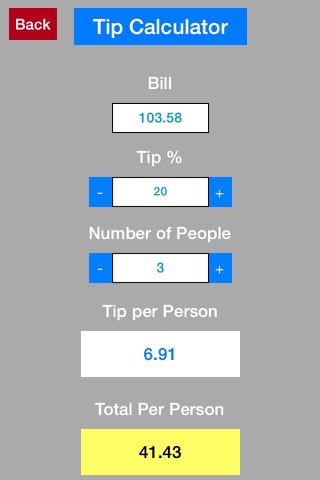 Pocket Magnifying Glass and Tip Calculator screenshot 3