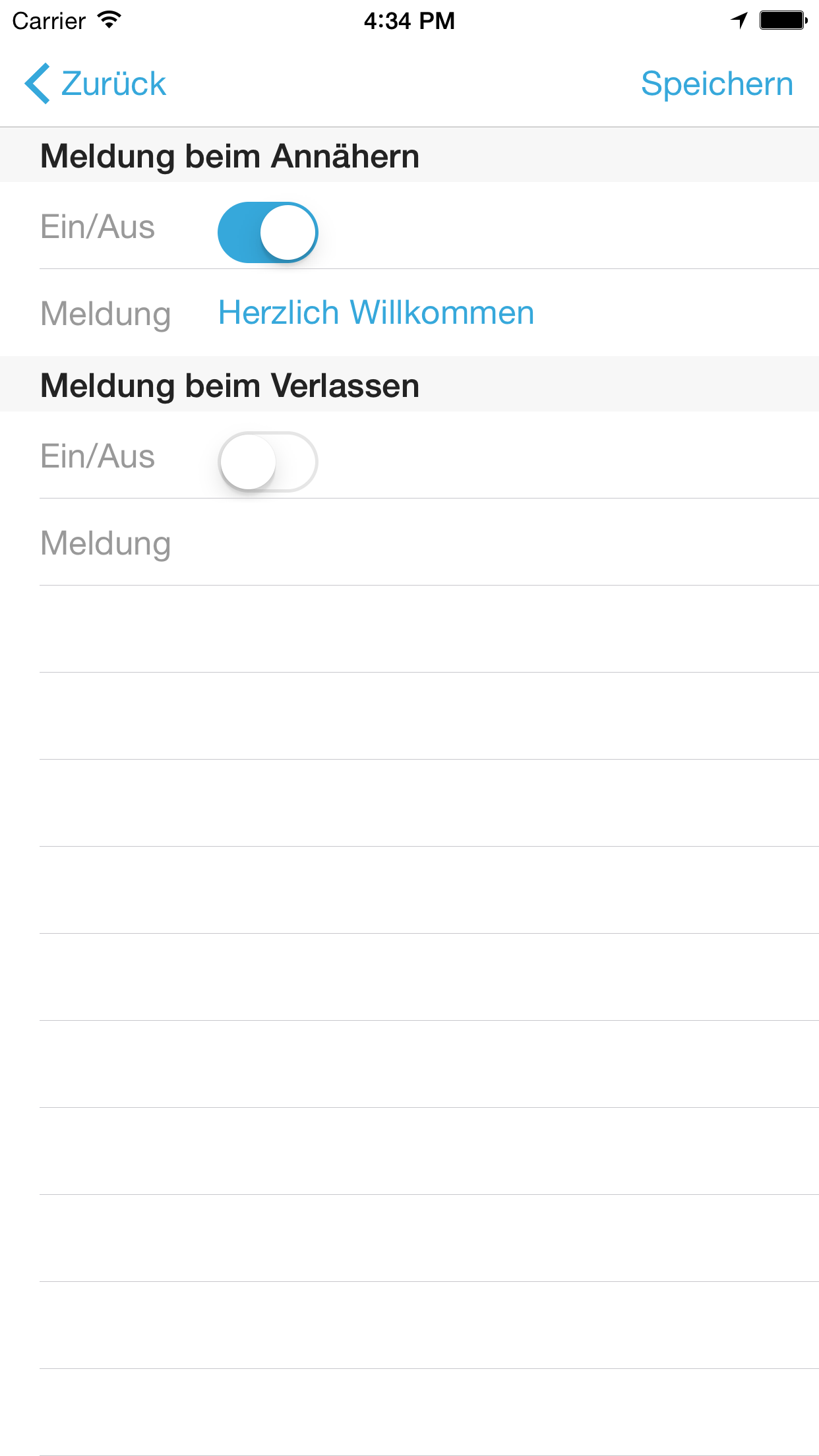 Beacon Verwaltung