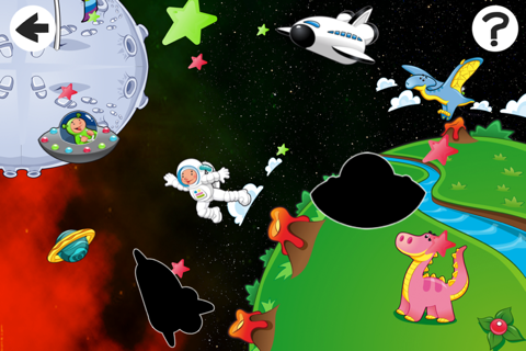 Alien-s Lost in Space with Robot-er, Dino-saur and Star-s In Fun-ny Kid-s Game-s screenshot 2
