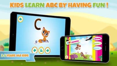 Skärmbild från Att lära sig alfabetet och breve - ABC lärande spel för småbarn, spädbarn och barn på dagis