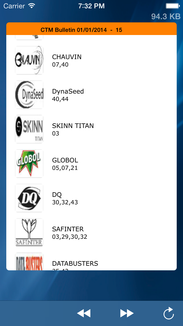 SPI Trademarks Screenshot