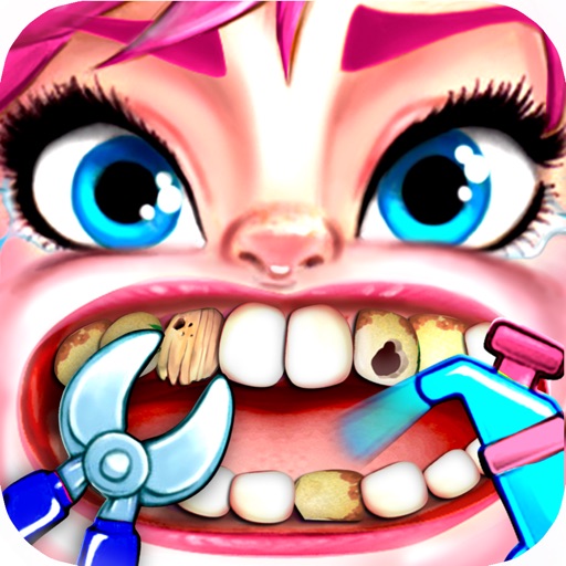 Frozen Dentist Office crazy baby doctor in little kids teeth mania by