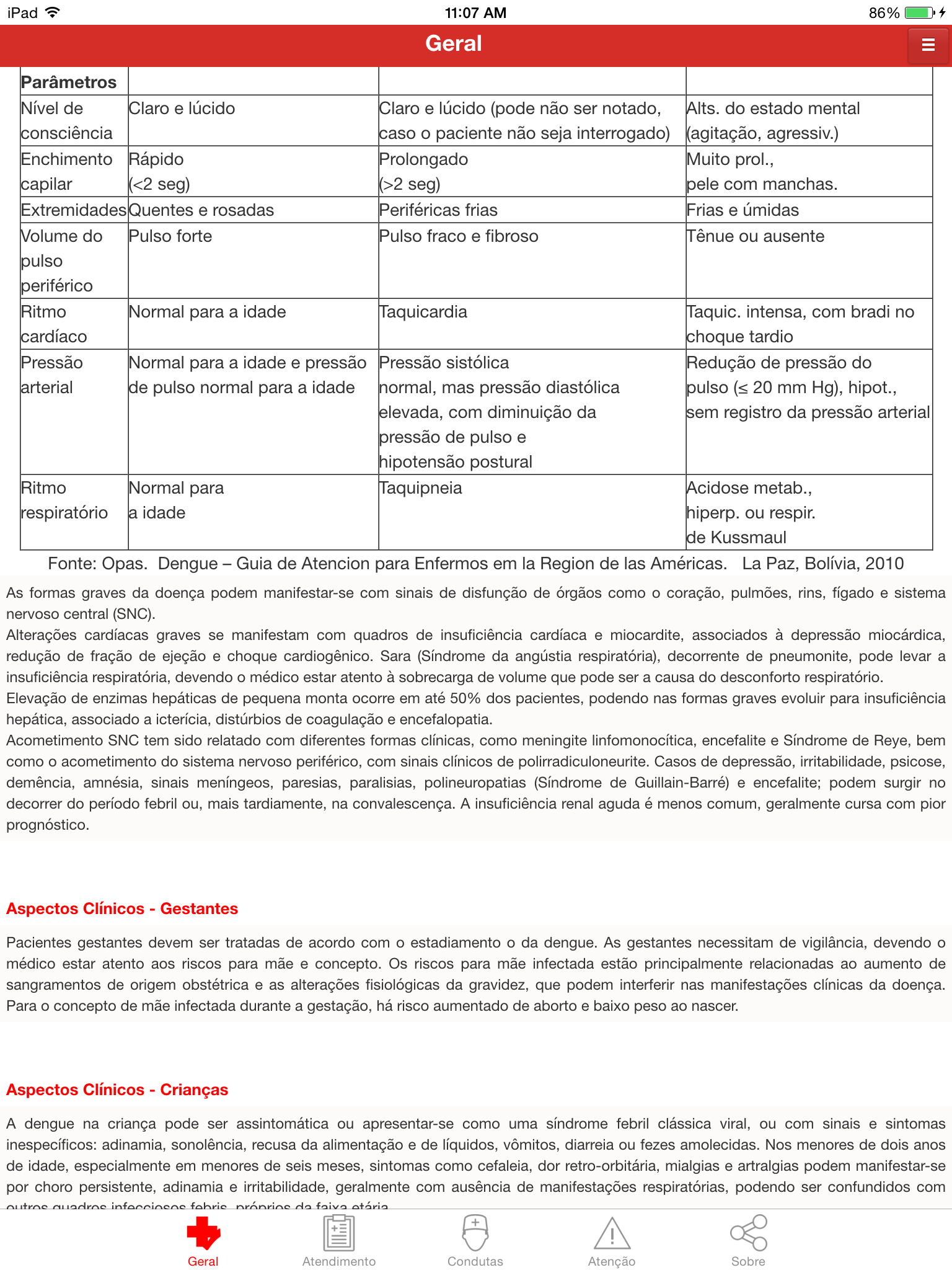 DENGUE - Manejo Clínico - Adulto e Criança