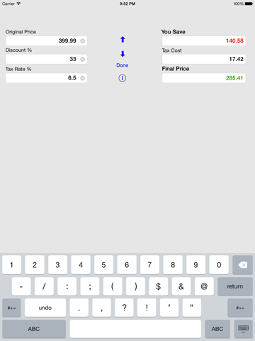 Screenshot #6 pour Sale Calculator Price w/ Tax & Clearance Discounts