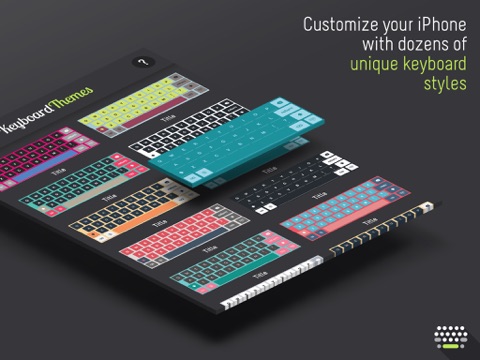 キーボードテーマ - iPhone＆iPad（iOS8版）のためのカスタムカラーキーボード＆フォントスタイルのおすすめ画像2