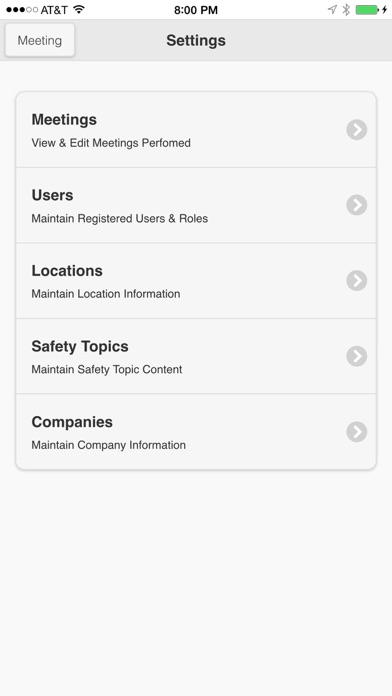 Safety Meeting iPhone screenshot 4 - Productivity app