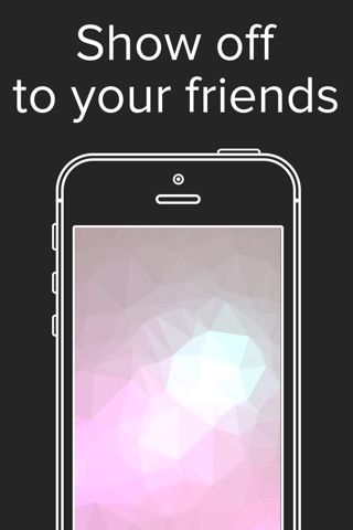 Low Poly Wallpaper / Lock Screen Generator with Art Patterns Themes: optimized for 6 or 6 plus resolutions screenshot 4