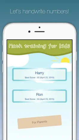 Game screenshot Handwriting Math Training for Kids mod apk