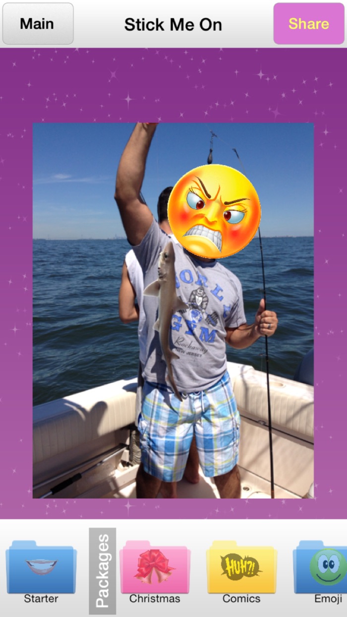 Stick Me On - Add Emoji Keyboard style stickers to your photo edits hearts, masks, faces, mustache sticker for free