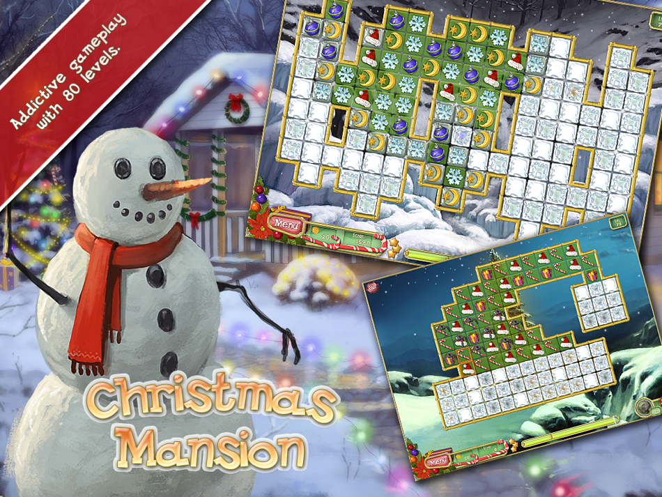 Christmas Mansion HD Free - Prepare your house for holiday in a free matching game - 1.1.5 - (iOS)