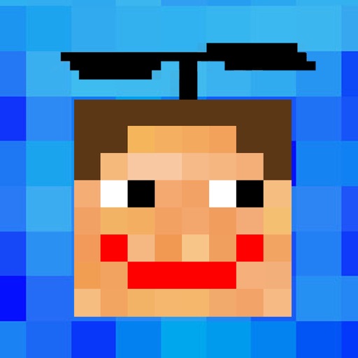 Pixel bounce face icon