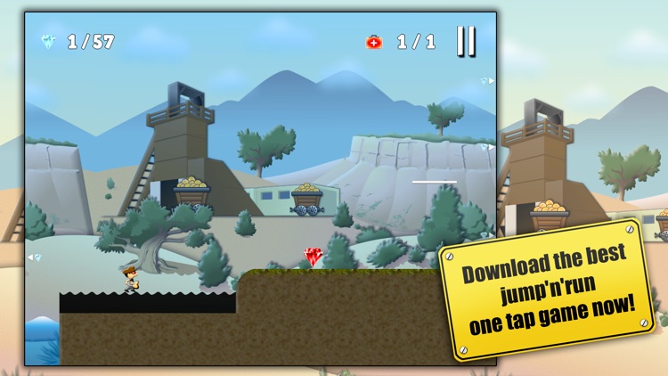 Diamond Runner ~ the best free jump and run bandit platform game with endless multiplayer levels screenshot-4
