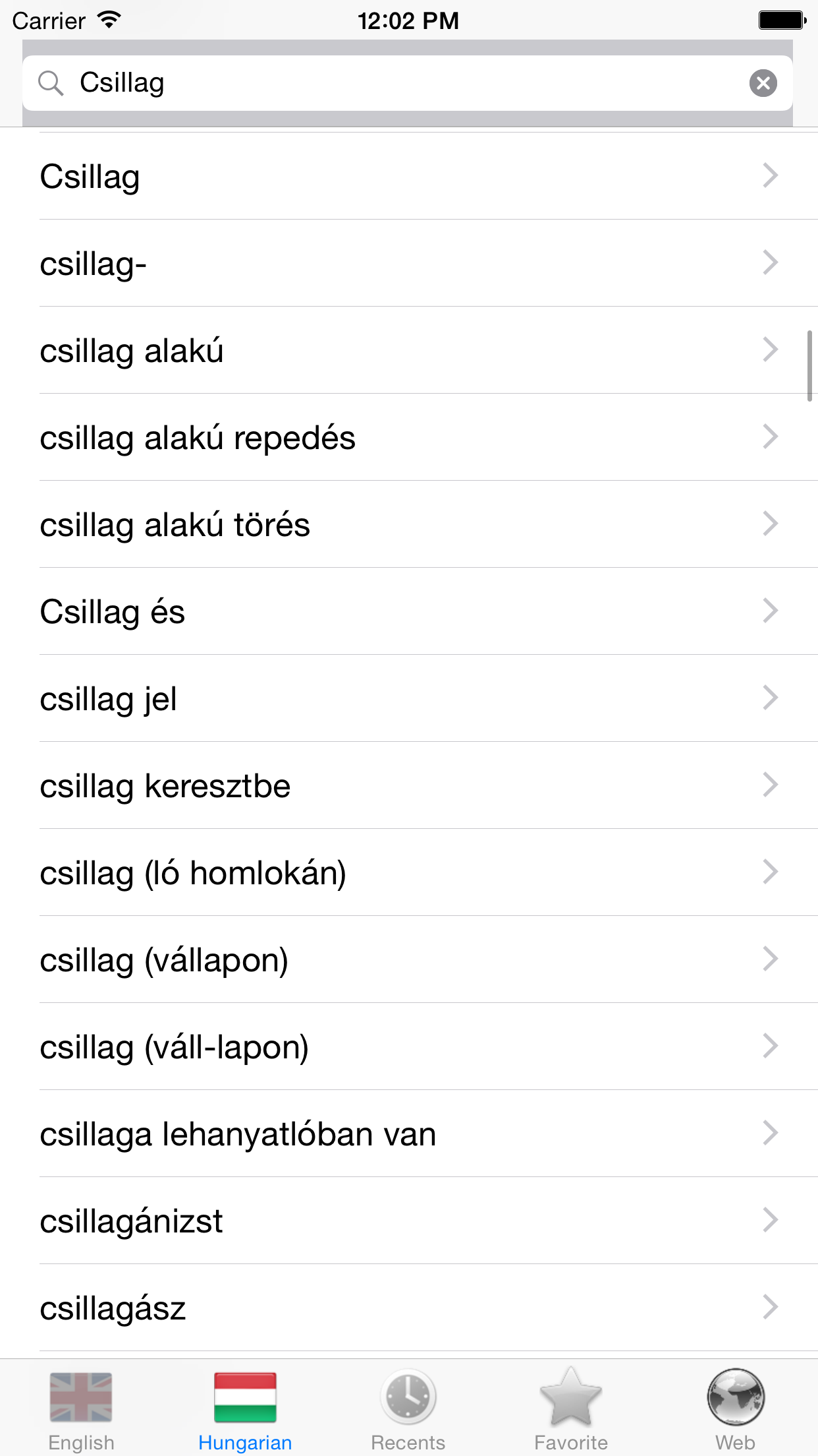 English Hungarian best dictionary translator -Angol Magyar legjobb szótár fordító screenshot 5
