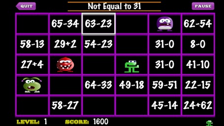 Screenshot of Number Munchers