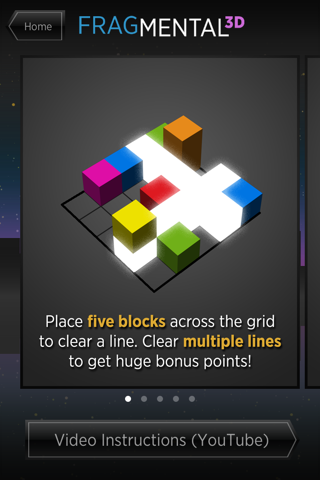 Fragmental 3D Lite - Build Lines with Falling Blocks! screenshot 4