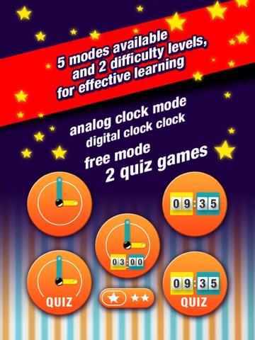 Telling Time for Kids - Game to Learn to Tell Time easilyのおすすめ画像2