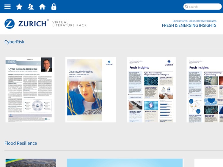 Zurich Virtual Literature Rack