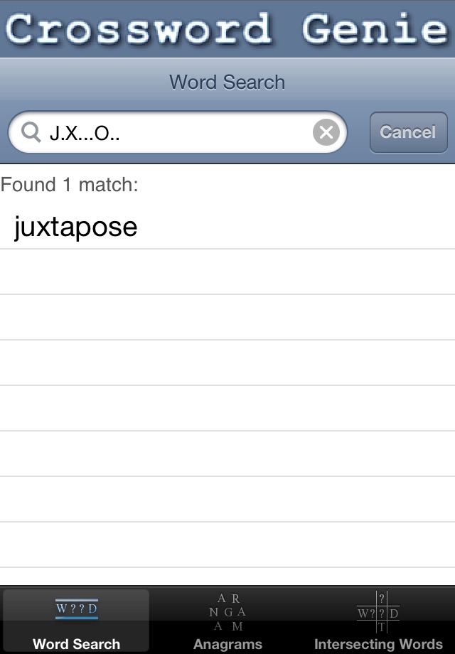 Crossword Genie screenshot 4