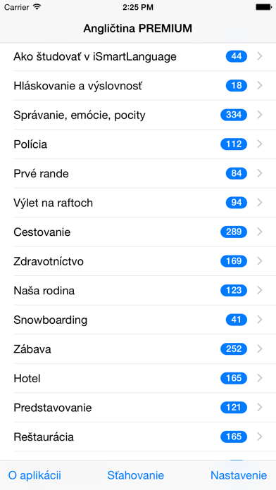 Screenshot #1 pour Angličtina PREMIUM SK