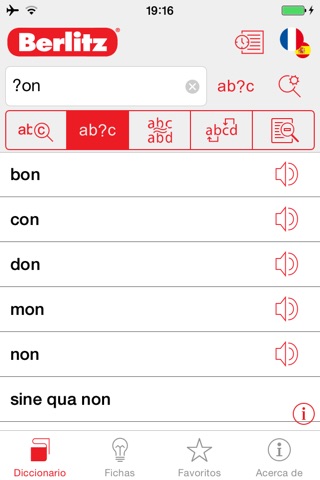 French - Spanish Berlitz Basic Talking Dictionary screenshot 4