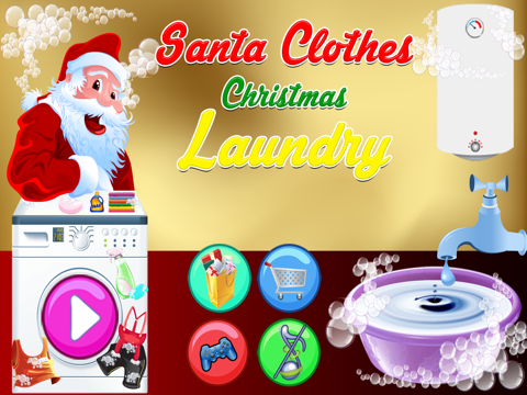 Screenshot #4 pour père noël vêtements noël blanchisserie 2014 heureux nouveau année 2015