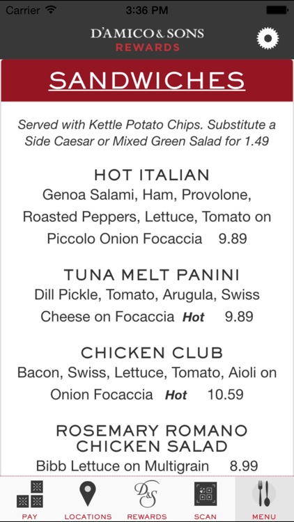 D'Amico & Sons Rewards screenshot-3