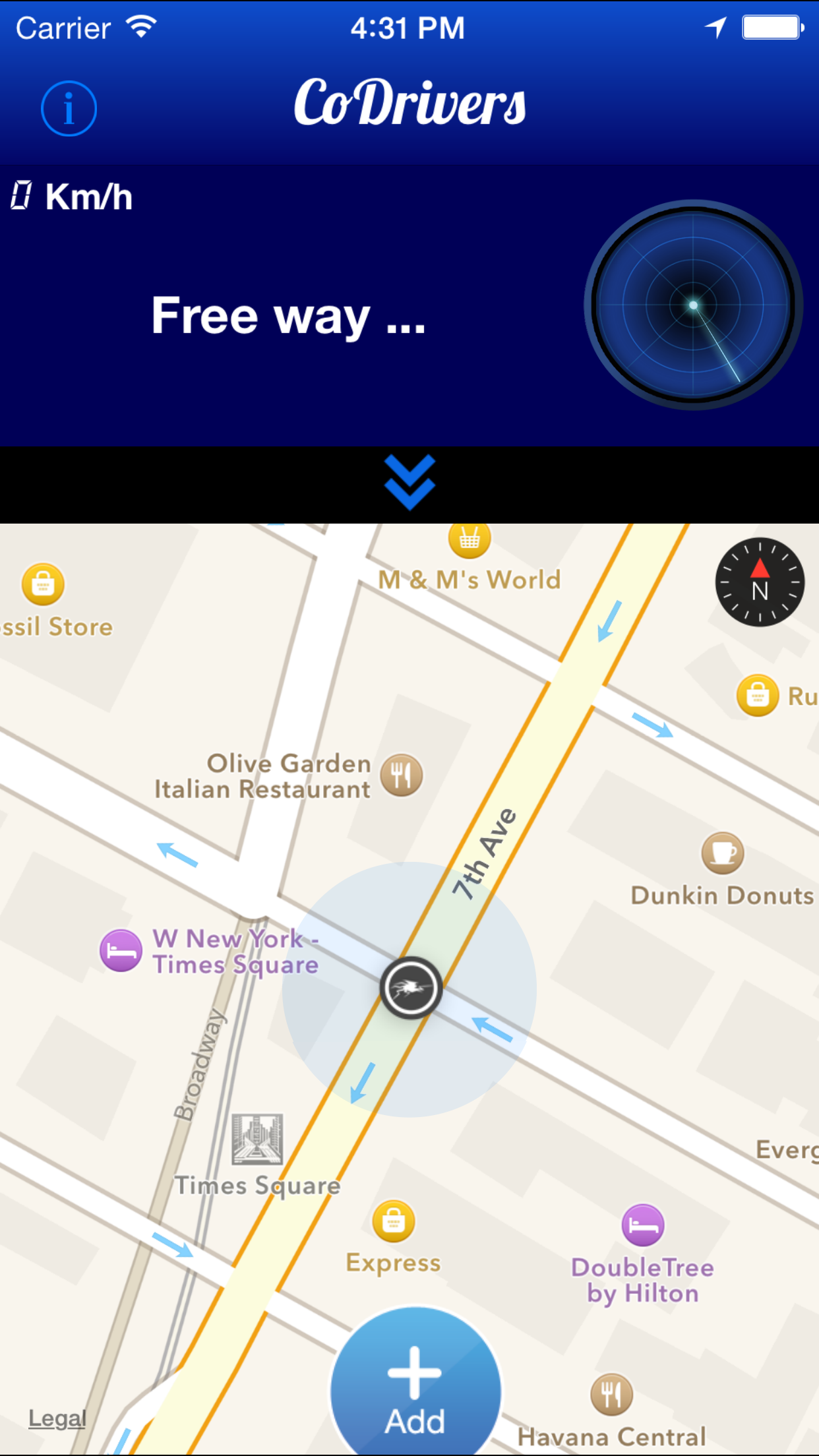 CoDrivers - GPS Driving Assistant