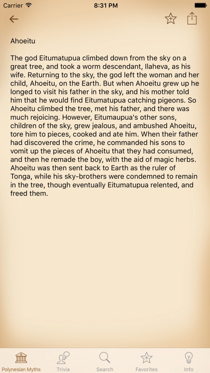 Mythology - Polynesian Edition