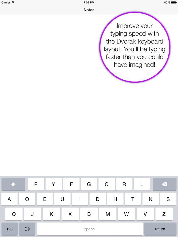 Dvorak Keyboard Layout