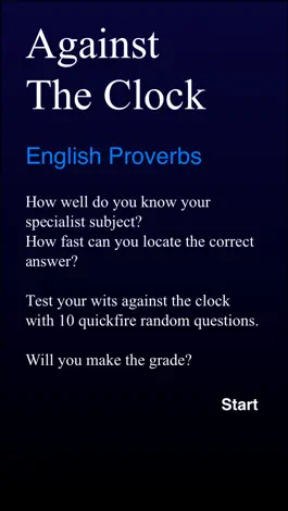 Game screenshot Against The Clock - English Proverbs mod apk